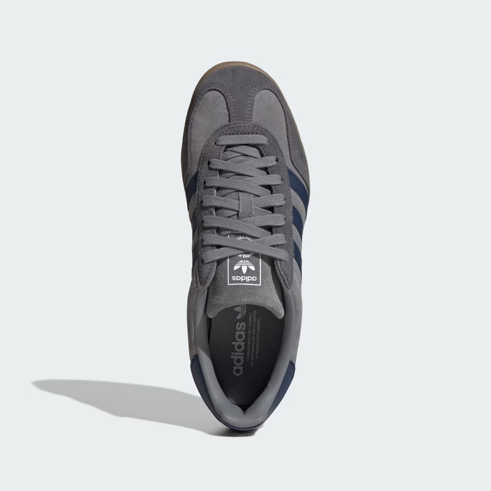 6.5M / 7.5W‎ - [New] Men's adidas Gazelle Indoor Shoes Grey/Night Indigo JQ8397 - Picture 2 of 8
